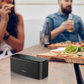 DOSS SoundBox Touch charging with micro USB cable for quick recharge