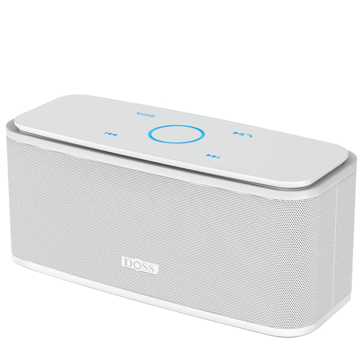 DOSS SoundBox Touch front view showing speakers and brand, clear sound for home