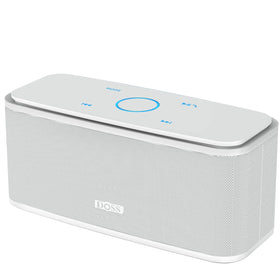 DOSS SoundBox Touch front view showing speakers and brand, clear sound for home