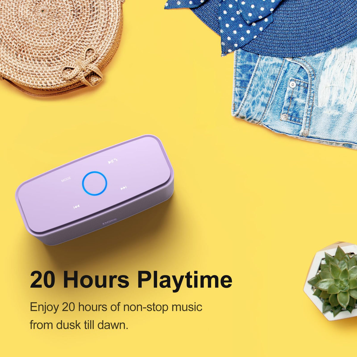 DOSS on office desk providing clear audio for work and calls benefit