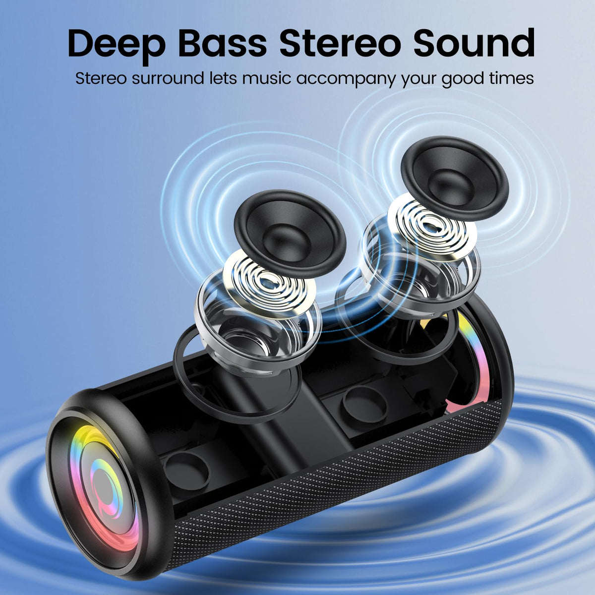 dotn M17 IP7 waterproof rugged design for poolside or beach.