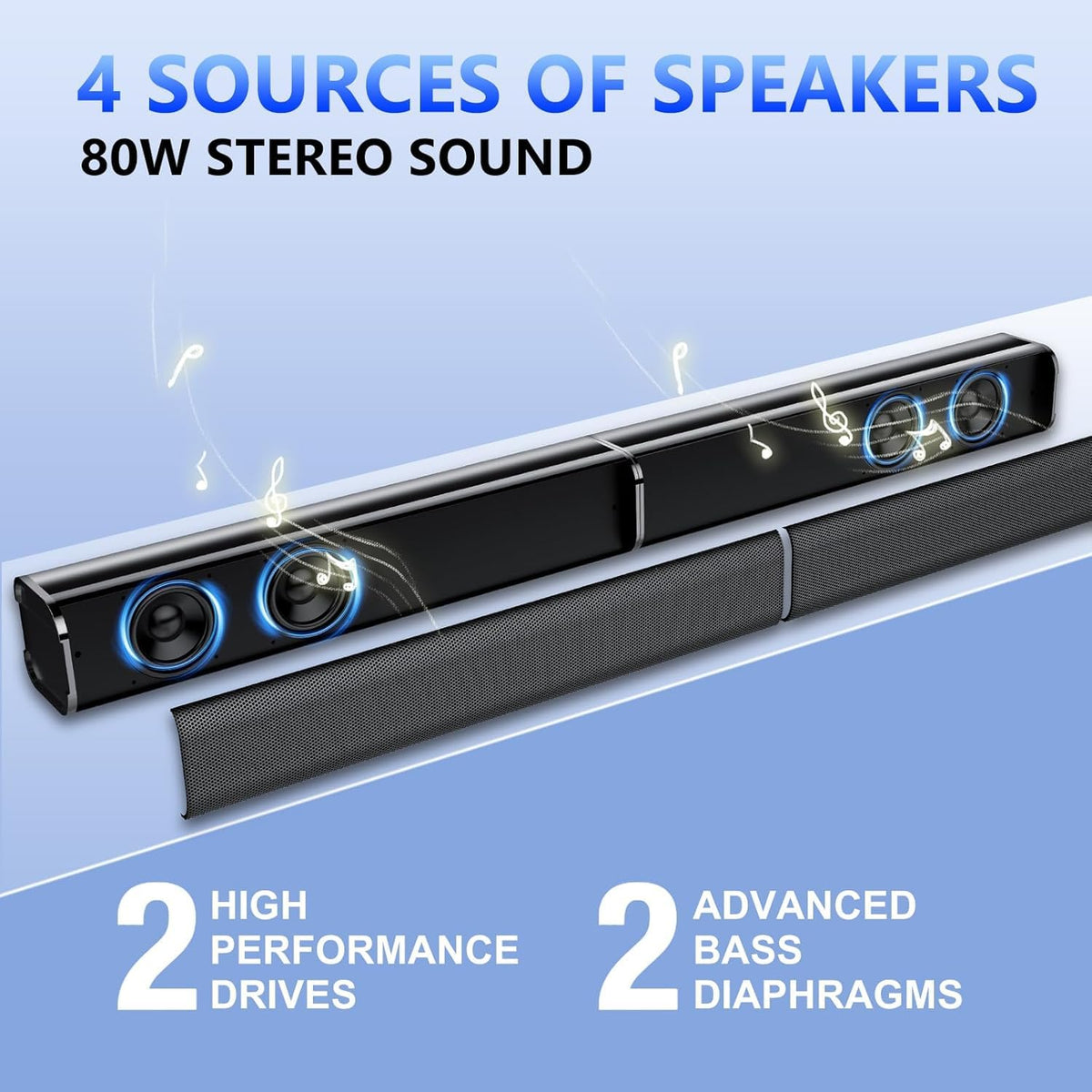 dotn side profile mounted on wall saving space with enhanced sound benefit
