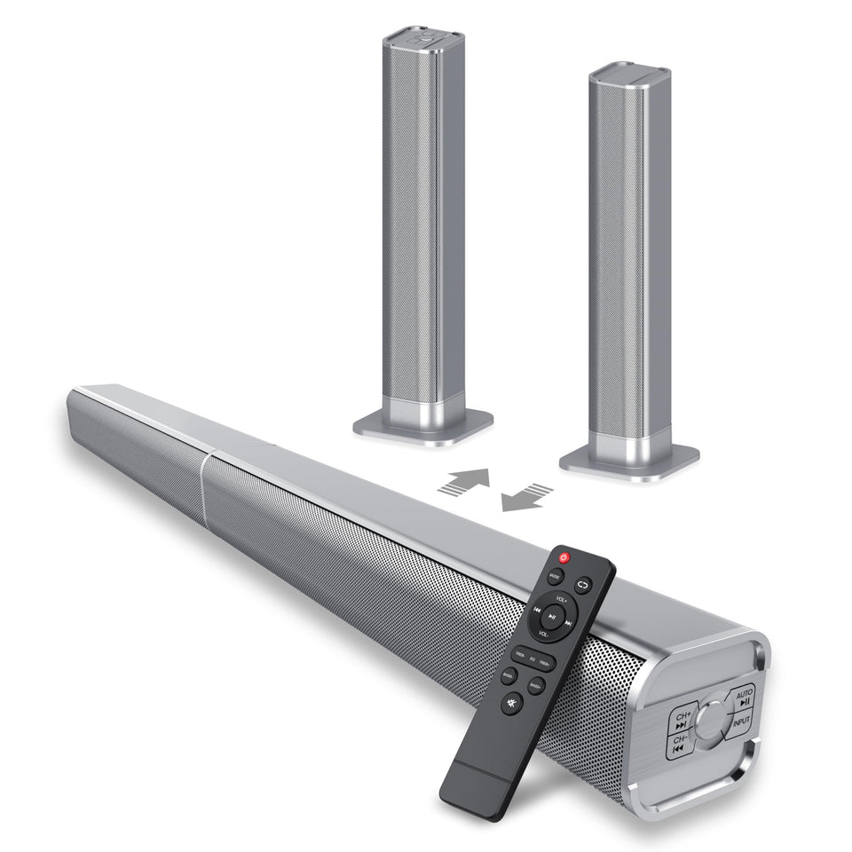 dotn sound bar front profile showing slim design and enhanced room audio