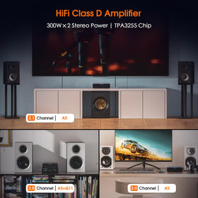 Douk Audio A5 tempered glass access panel open for easy op-amp upgrades benefit