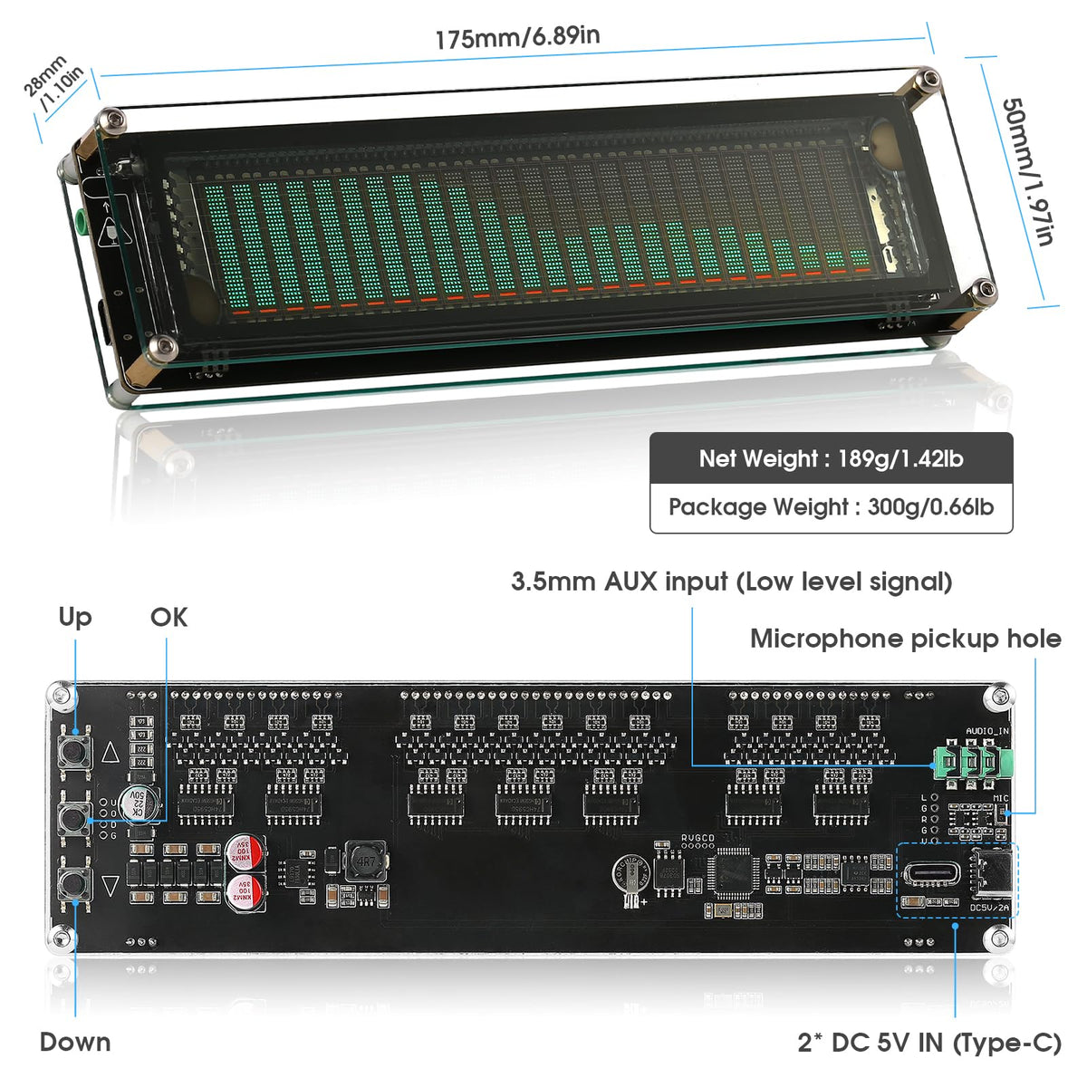 Douk Audio AK2515 mounted in studio rack adding professional monitoring capability