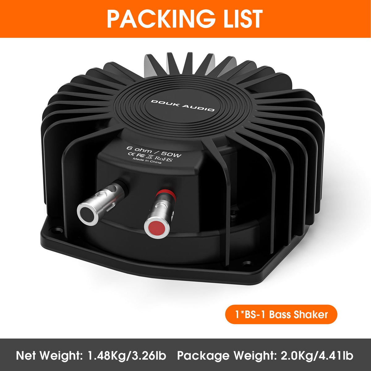 Douk Audio BS-1 quick setup with compatible amplifier for easy upgrade.