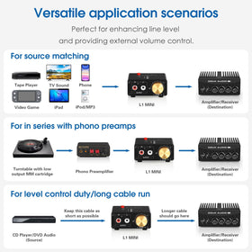 Douk Audio L1-MINI next to a smartphone showing compact size and portability