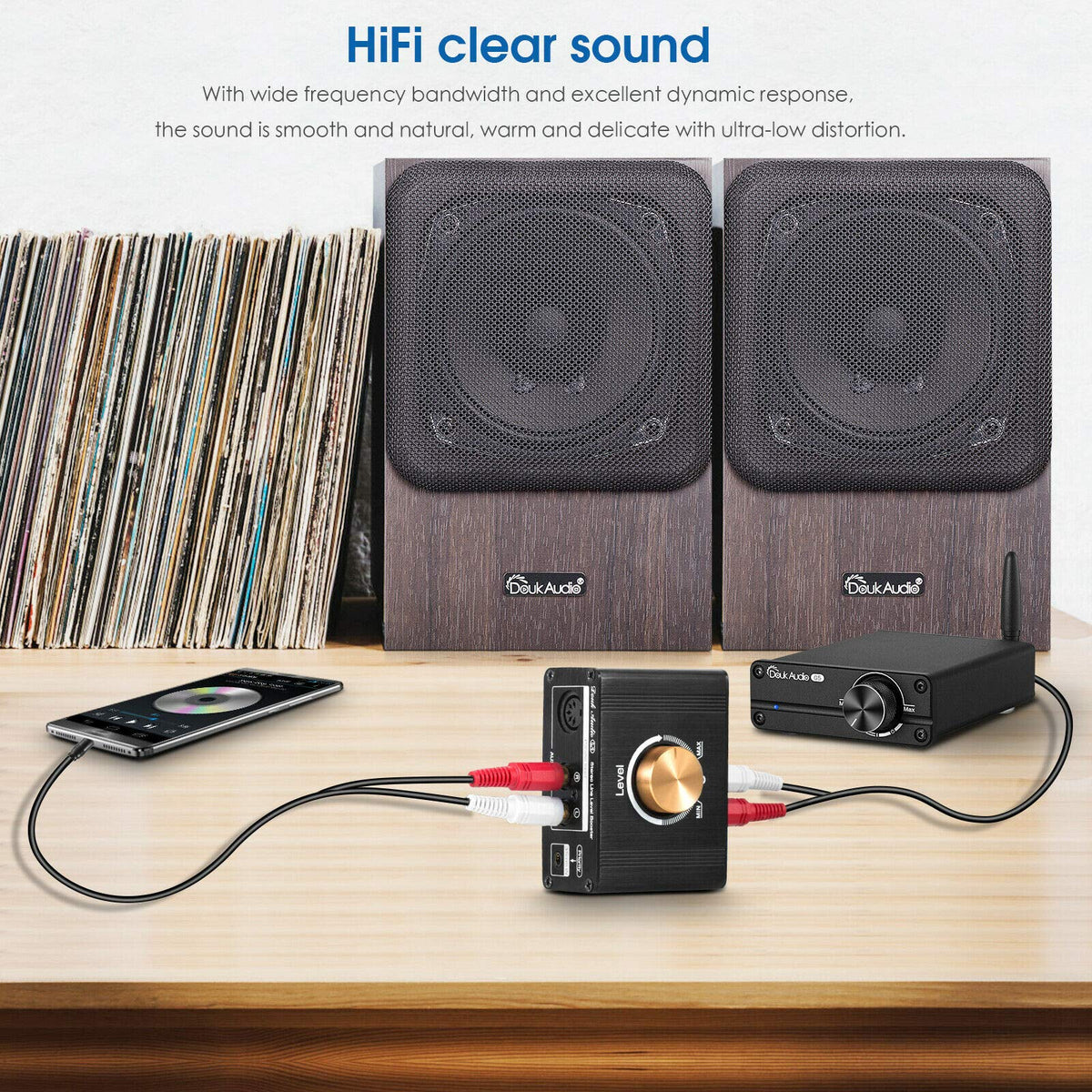 Douk Audio L1 all-metal top housing illustrating durable shielding and low noise