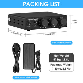 Douk Audio Nobsound 300W2 bass-treble-knobs allow tailored sound