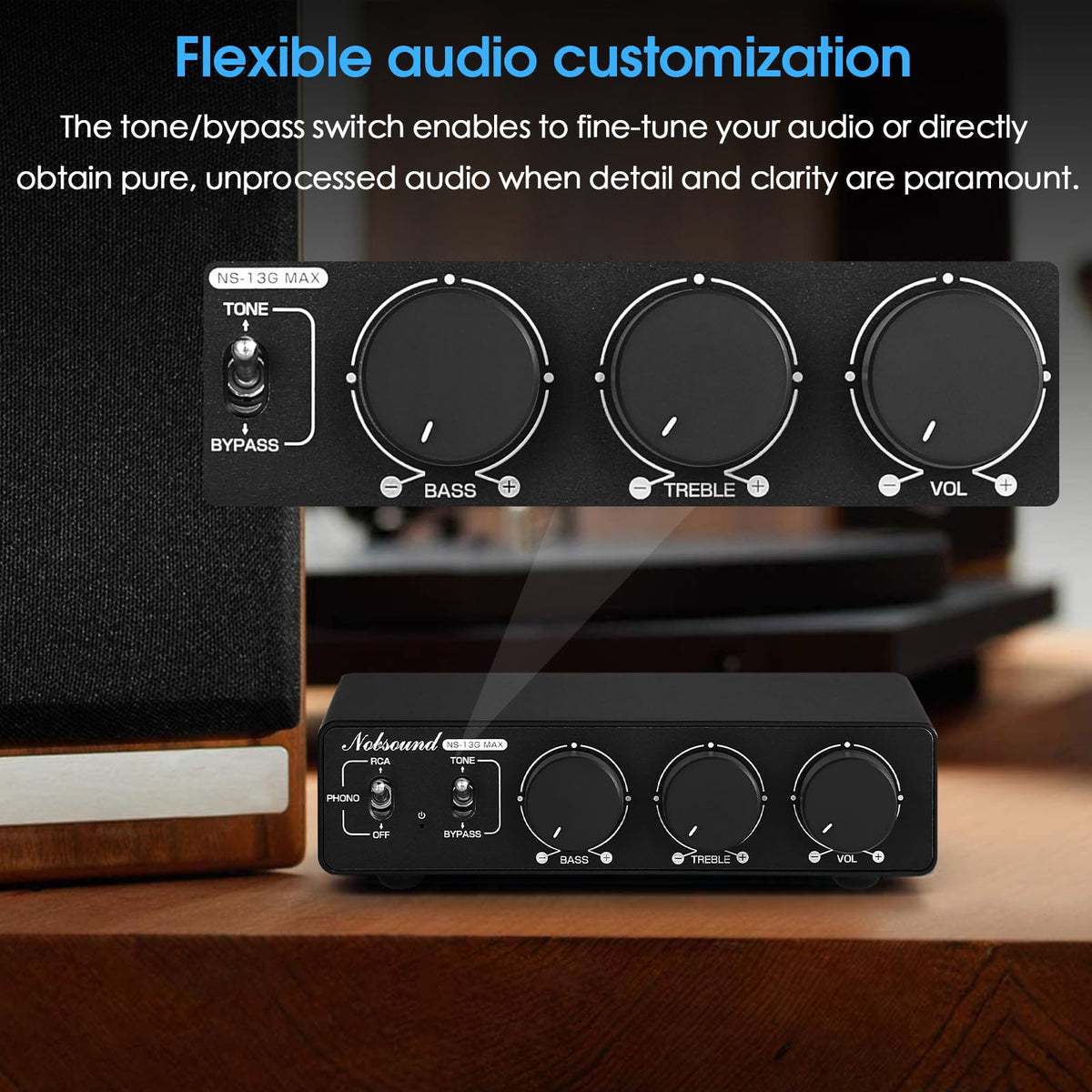 Douk Audio Nobsound 300W2 thermal-vent promotes quiet operation