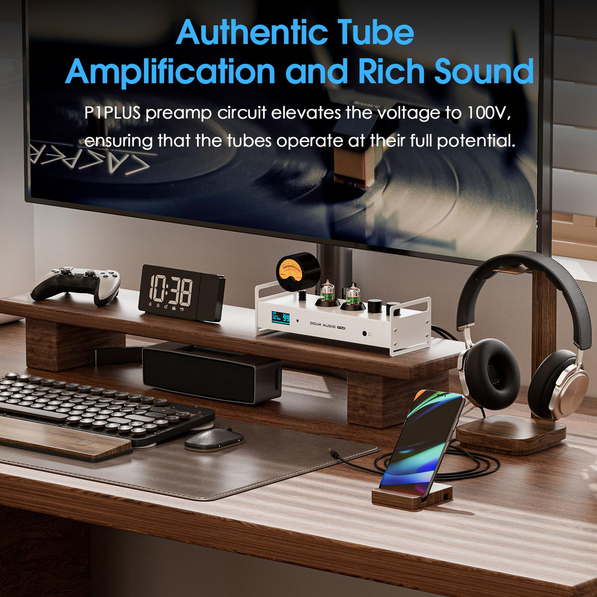 Douk Audio P1 Plus Bluetooth LDAC capability for high-resolution wireless streaming