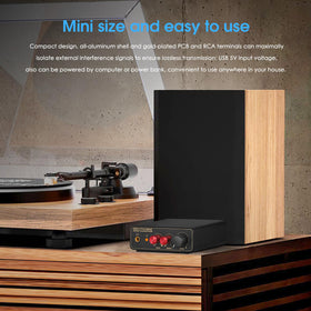 Douk Audio gold-plated RCA terminals and PCB ensuring low-loss signal paths