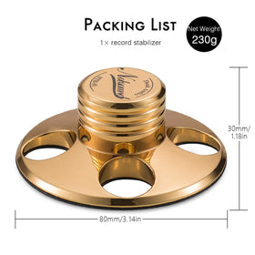 Douk Audio STB-01 gold zinc alloy close-up emphasizes durability and premium finish