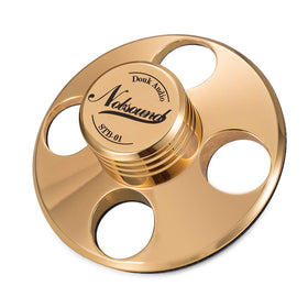 Douk Audio STB-01 gold record stabilizer front view enhances stability and sound clarity
