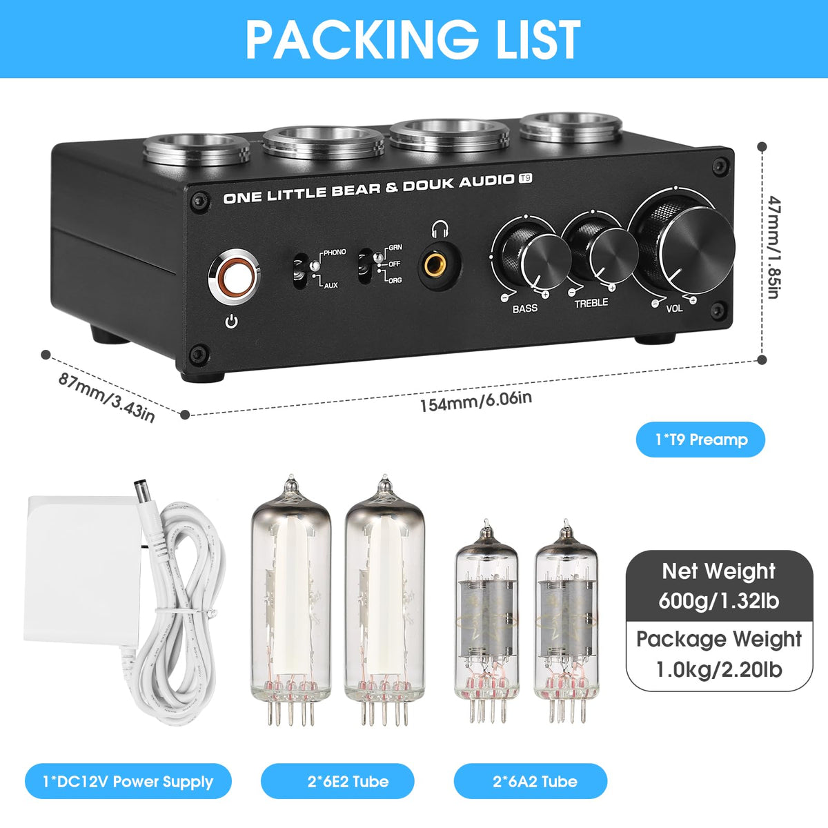 Pluggable tubes enable signature tweaks and customization for tone.