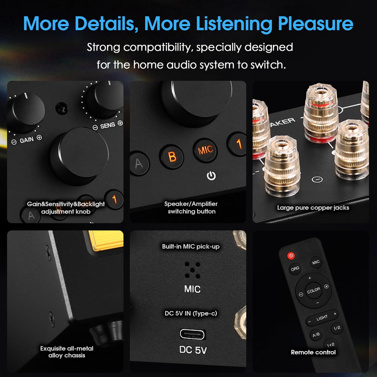 Douk Audio VU3 Pro high-power relay for robust switching.