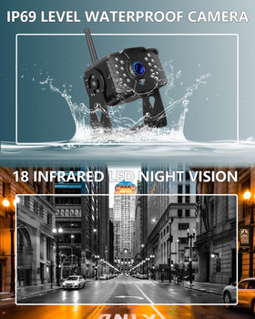 DOUXURY 7-inch monitor displays multiple camera views for safer RV navigation
