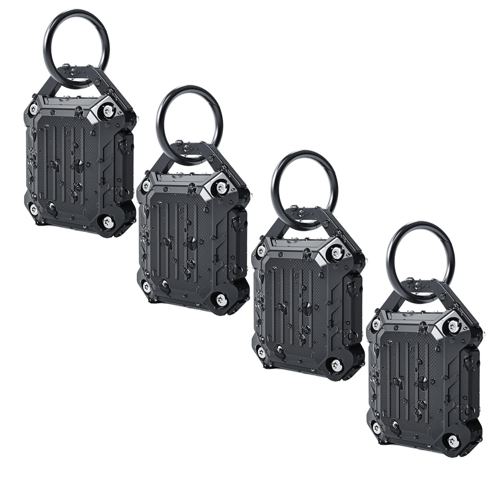 DOVICK waterproof Airtag case four-pack for water-safe protection.