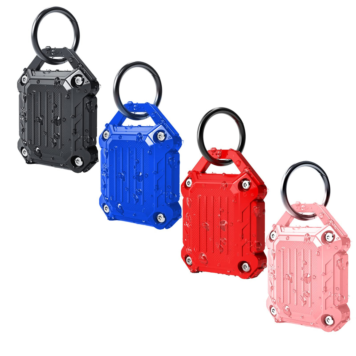 Dovick waterproof Airtag case with full-cover design protects your device in water.