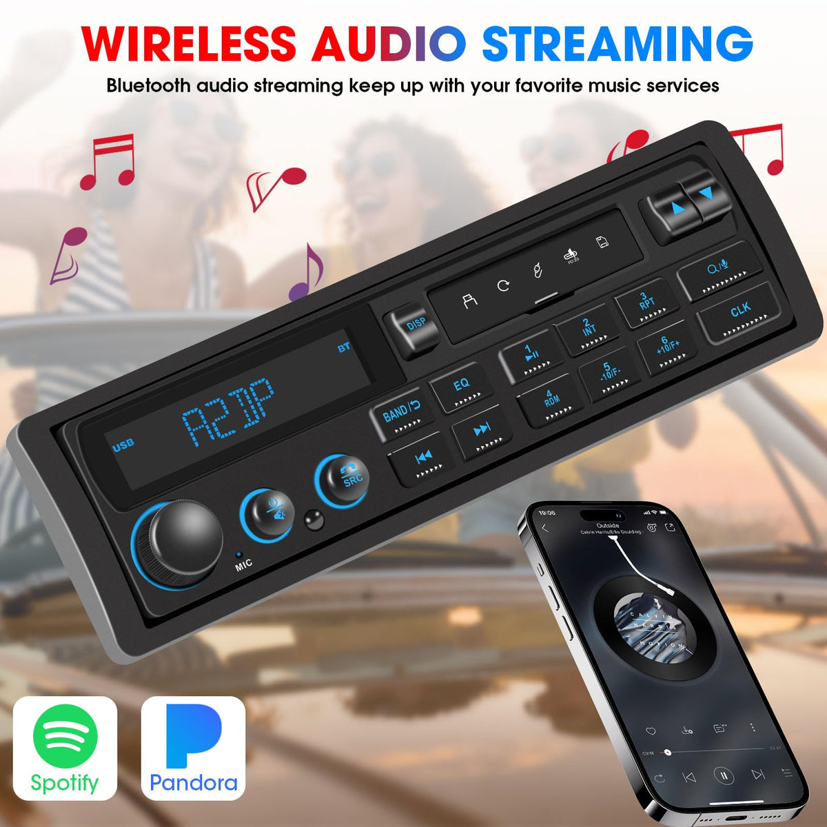 DOVOX Bluetooth hands-free mic for clear calls while driving
