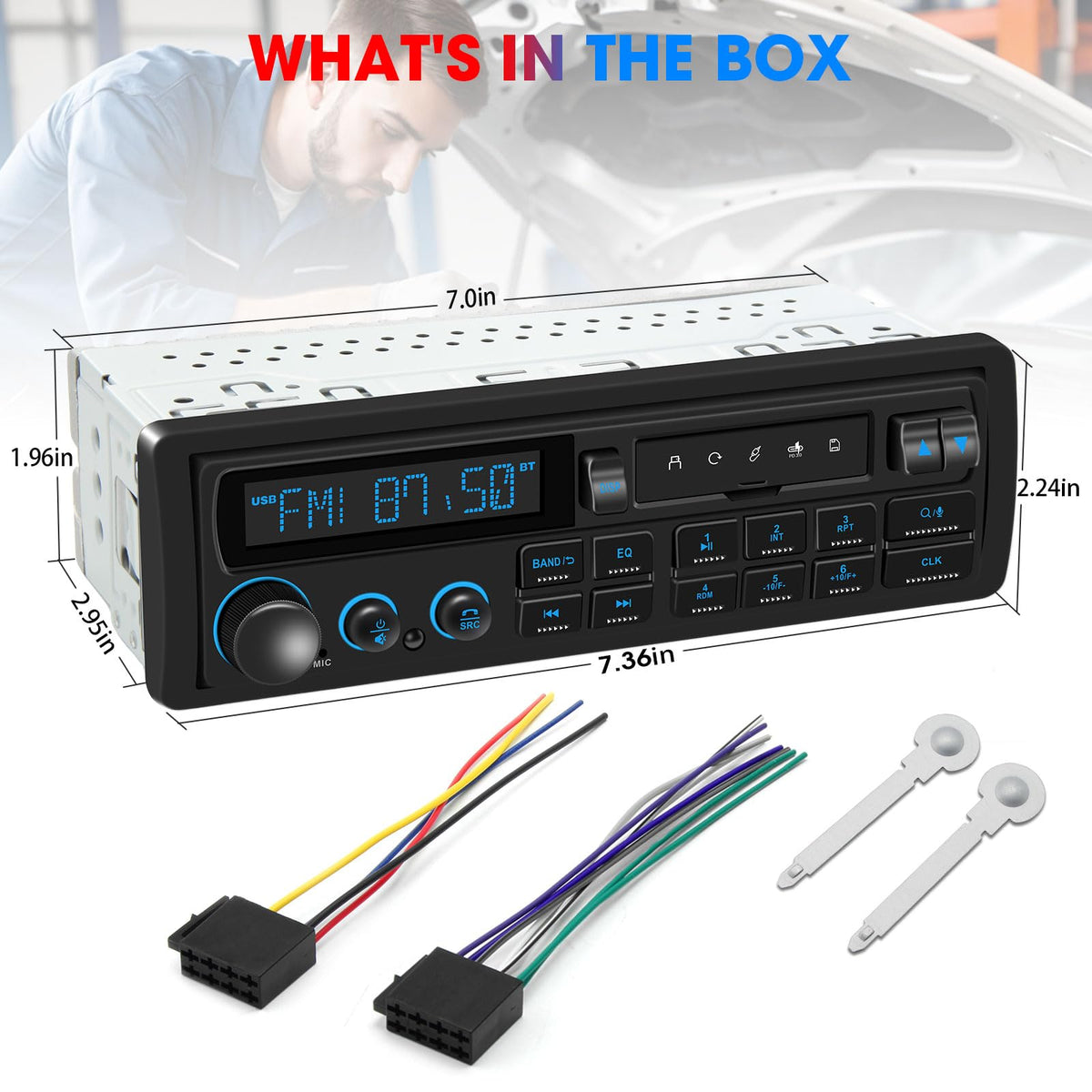 DOVOX illuminated LCD display with 7-color options