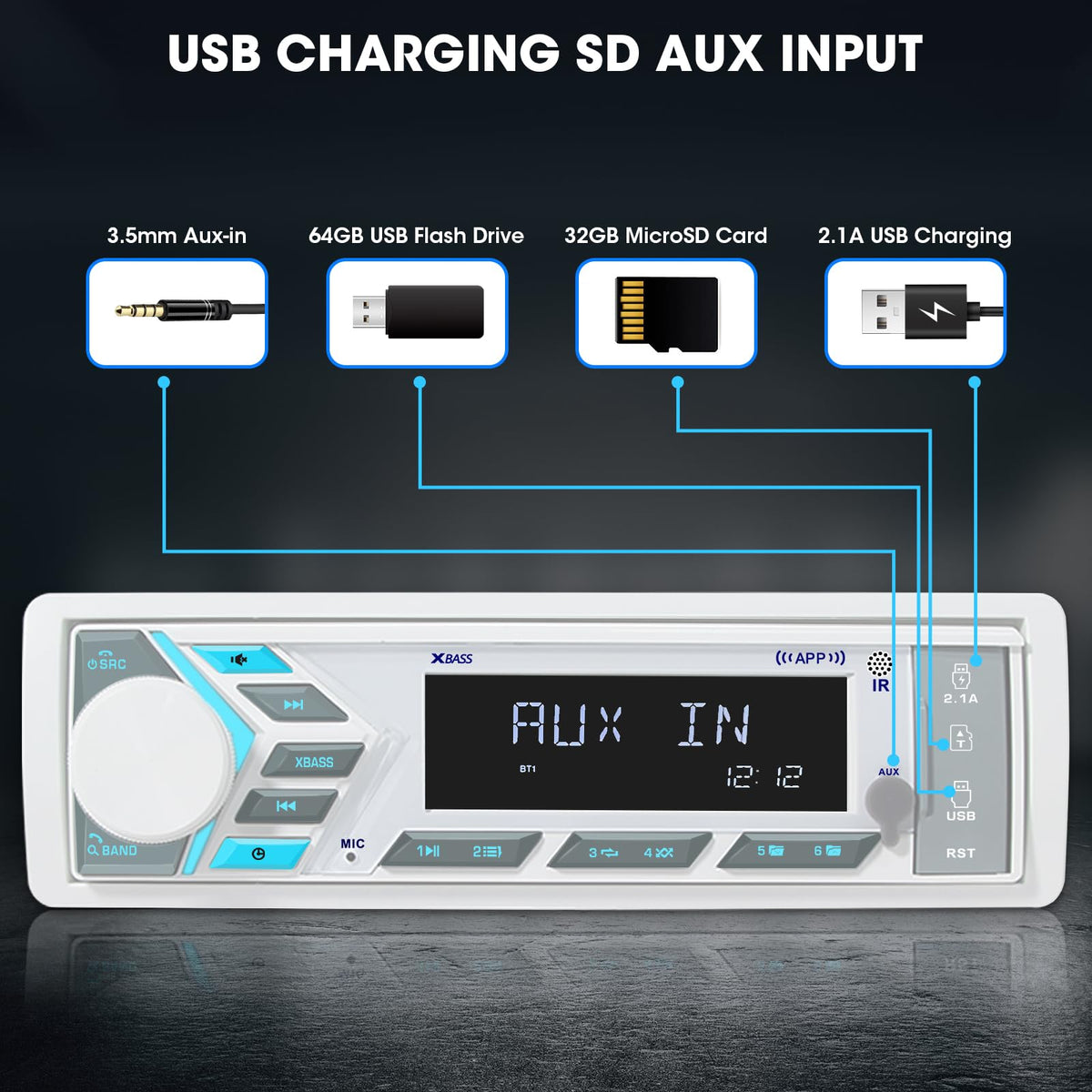 DOVOX remote control and included accessories for convenient wireless control