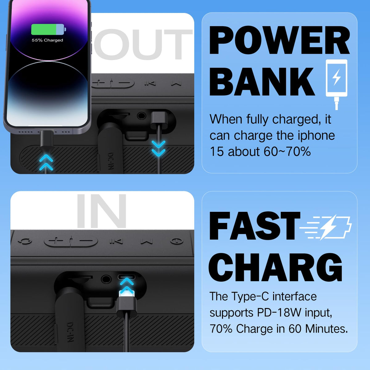 Dprofy New Play 2 rounds 24h battery life powering long rounds reliably