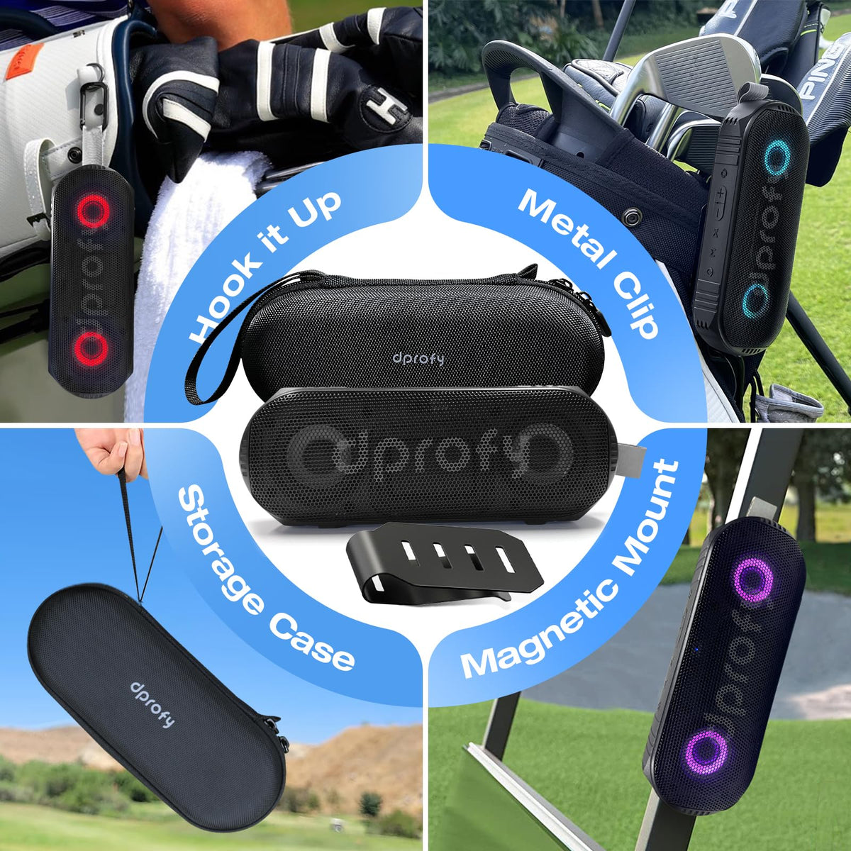 Dprofy New Play 2 rounds Bluetooth 5.3 ensures stable streaming across the course
