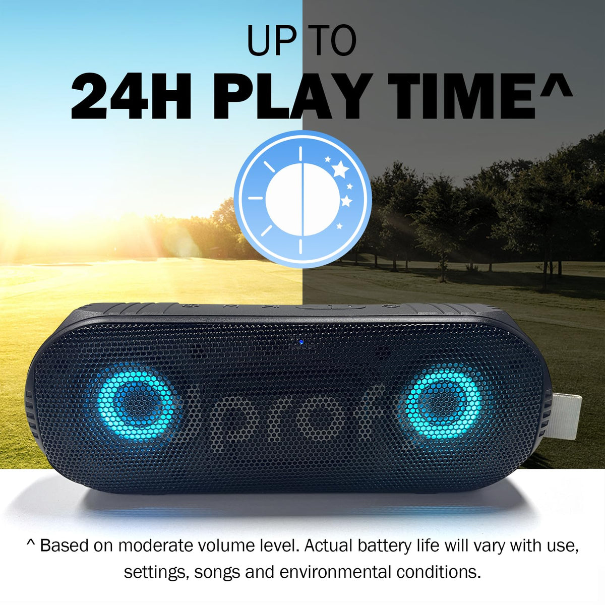 Dprofy New Play 2 rounds LED light modes showing ambient lighting on course