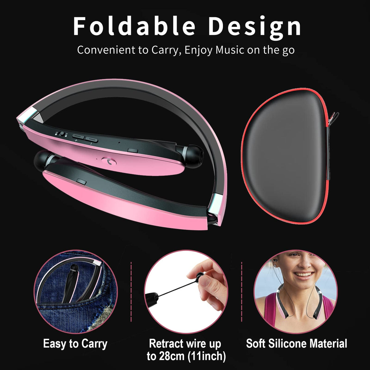 Dpvisn three ear tip sizes and accessories for customizable fit comfort