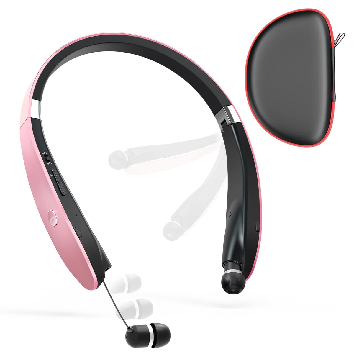 Dpvisn headphones front packaging showing gold finish and portability benefits