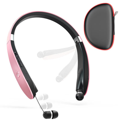 Dpvisn headphones front packaging showing gold finish and portability benefits