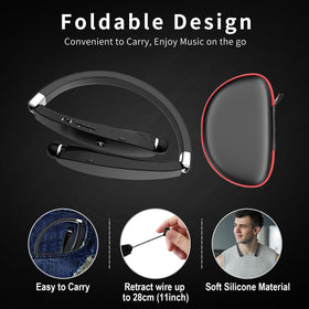 Dpvisn neckband controls and noise-cancelling mic visible for quick in-line call and music control