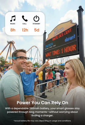 DPVR AI Glasses long battery life for all-day use