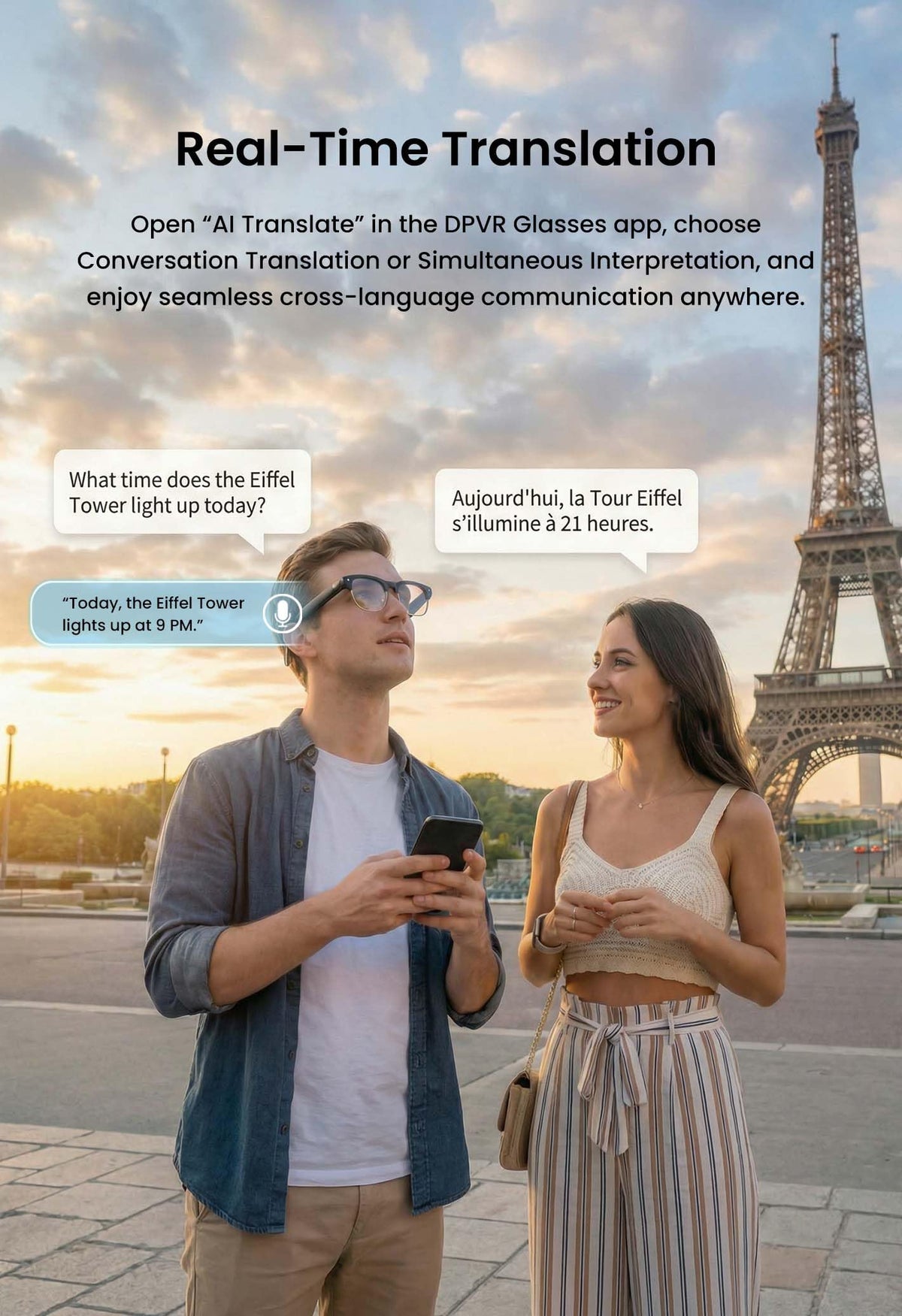 DPVR AI Glasses detachable lenses for easy customization
