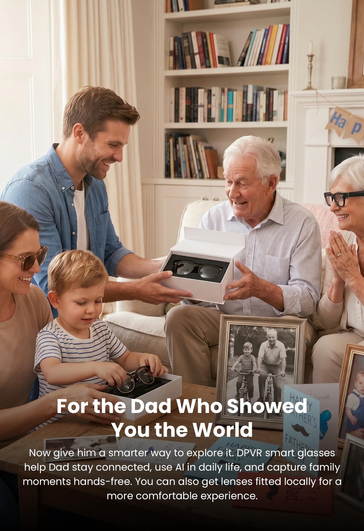 DPVR G1 visual recognition helps identify objects and landmarks hands-free.