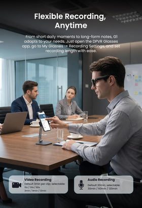 DPVR G1 long battery life supports hours of talk and music playback.