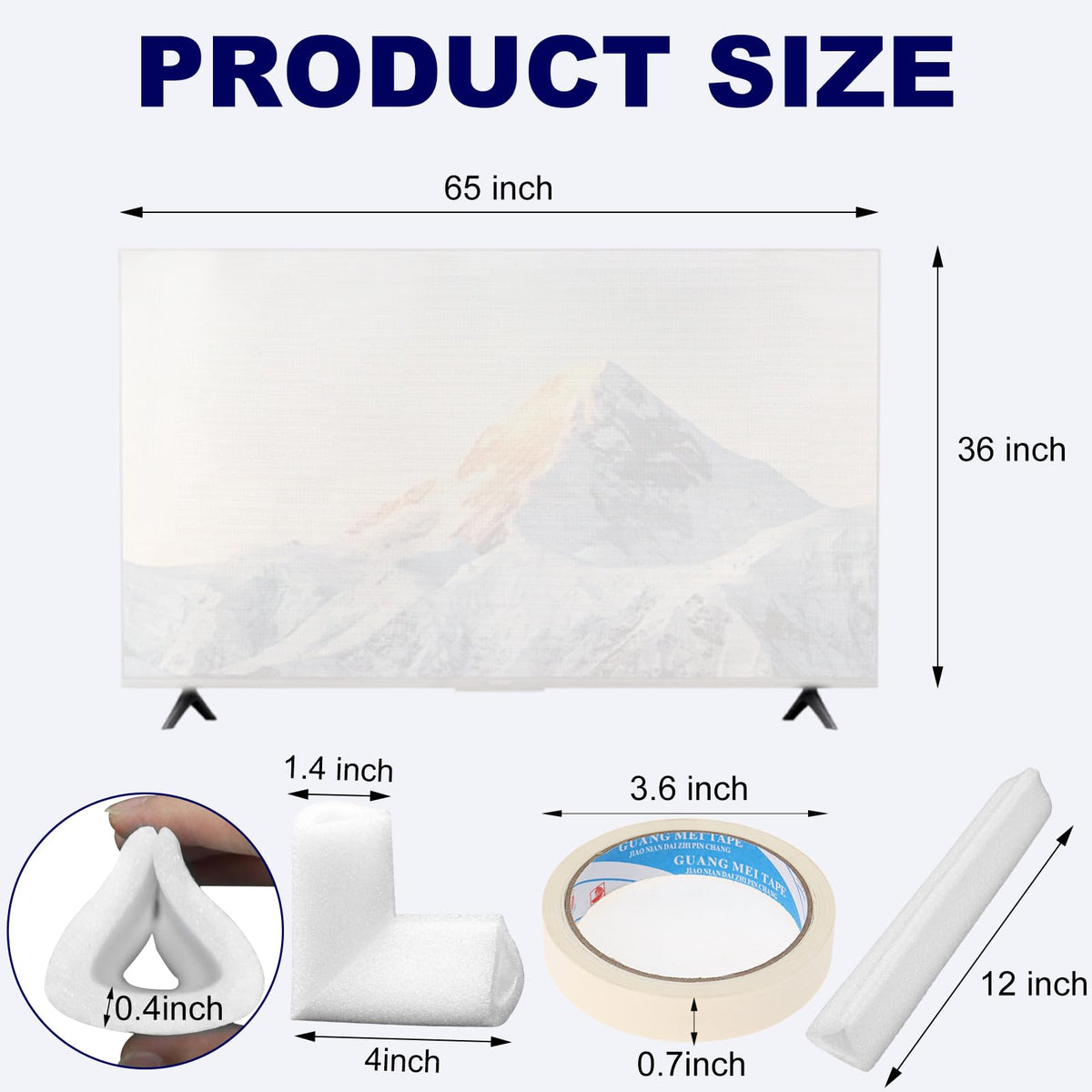 Dpwrrot foam corner edge protectors cushion TV corners against impacts