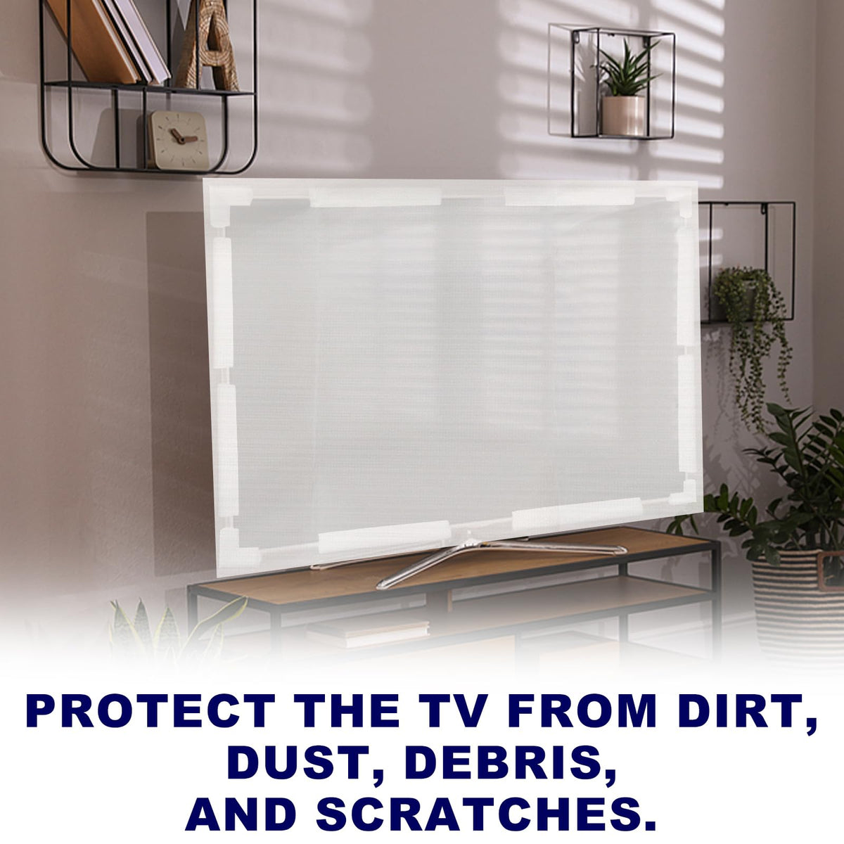 Dpwrrot TV cover protects screens from dust moisture during storage