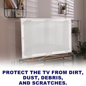 Dpwrrot TV cover protects screens from dust moisture during storage