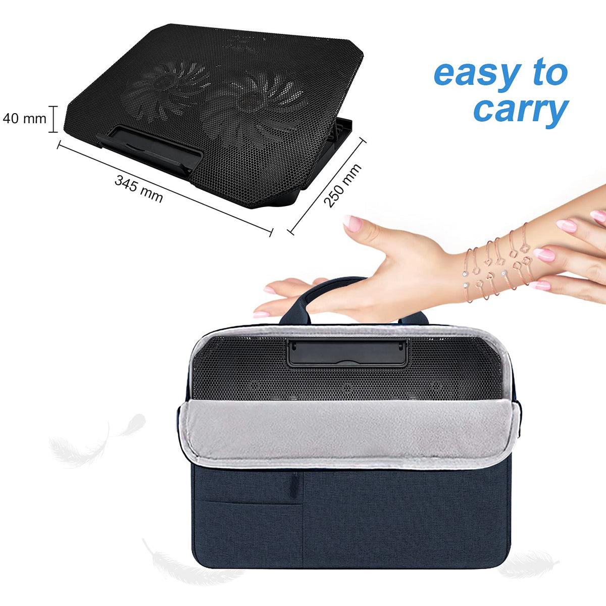 DQJMHSEN laptop cooling pad ergonomic stand for comfortable typing