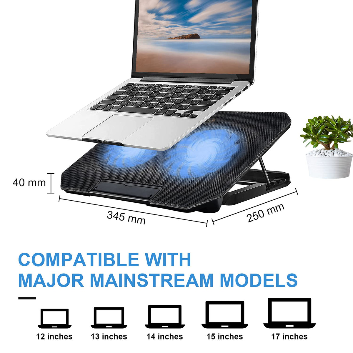 DQJMHSEN laptop cooling pad lightweight design for portable use