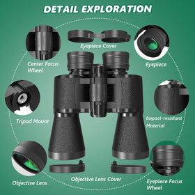 DQUGUVY waterproof rubber body resists rugged outdoor use.