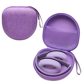 DR·AMIU purple case front view showing compact travel protection