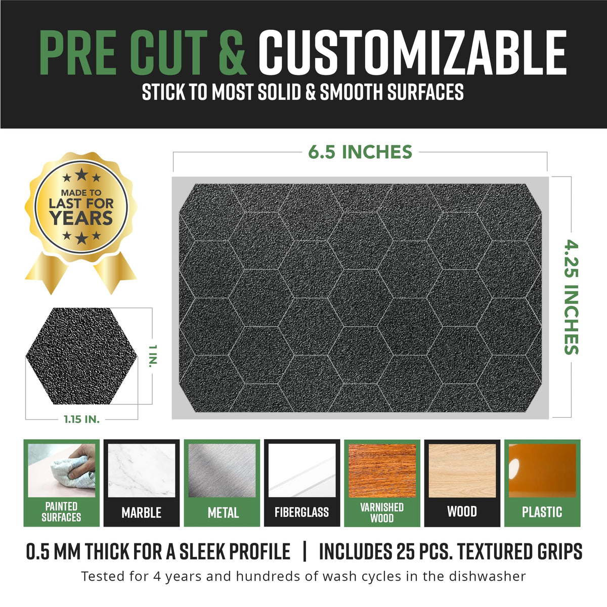 Dragon Grips 0.5 mm thin grip tape provides durable protection on small devices.