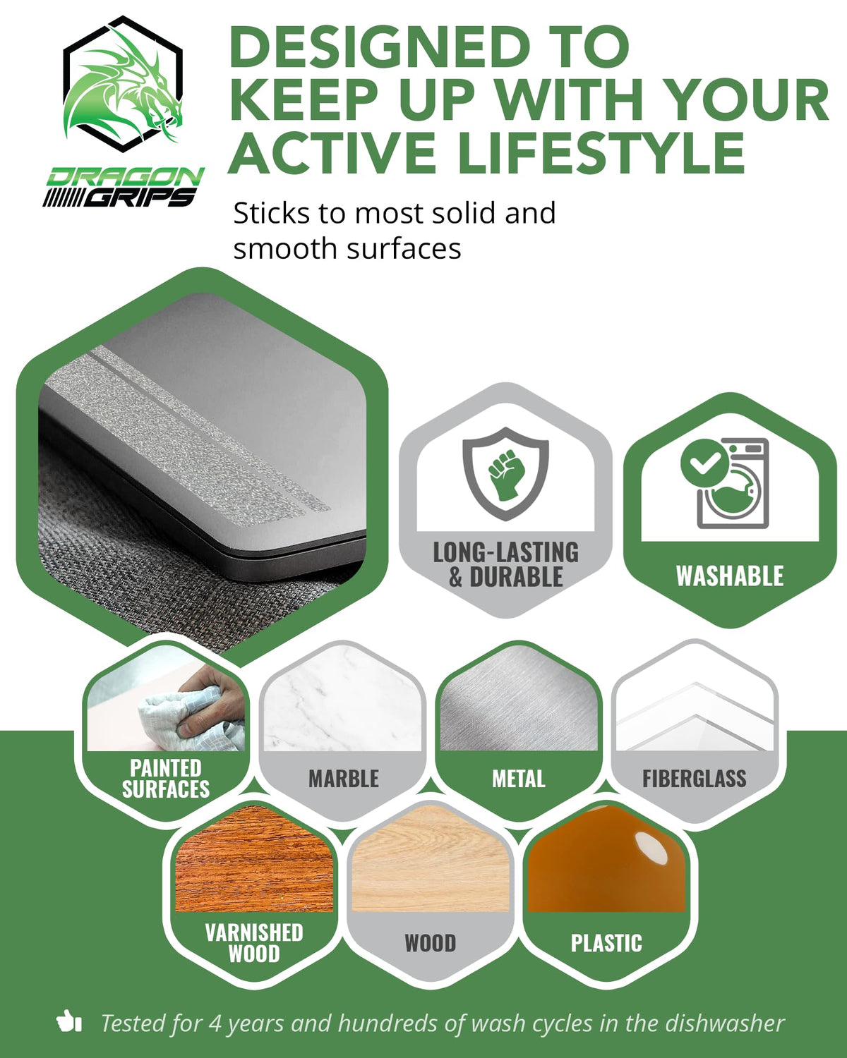Dragon Grips USA made packaging and warranty information