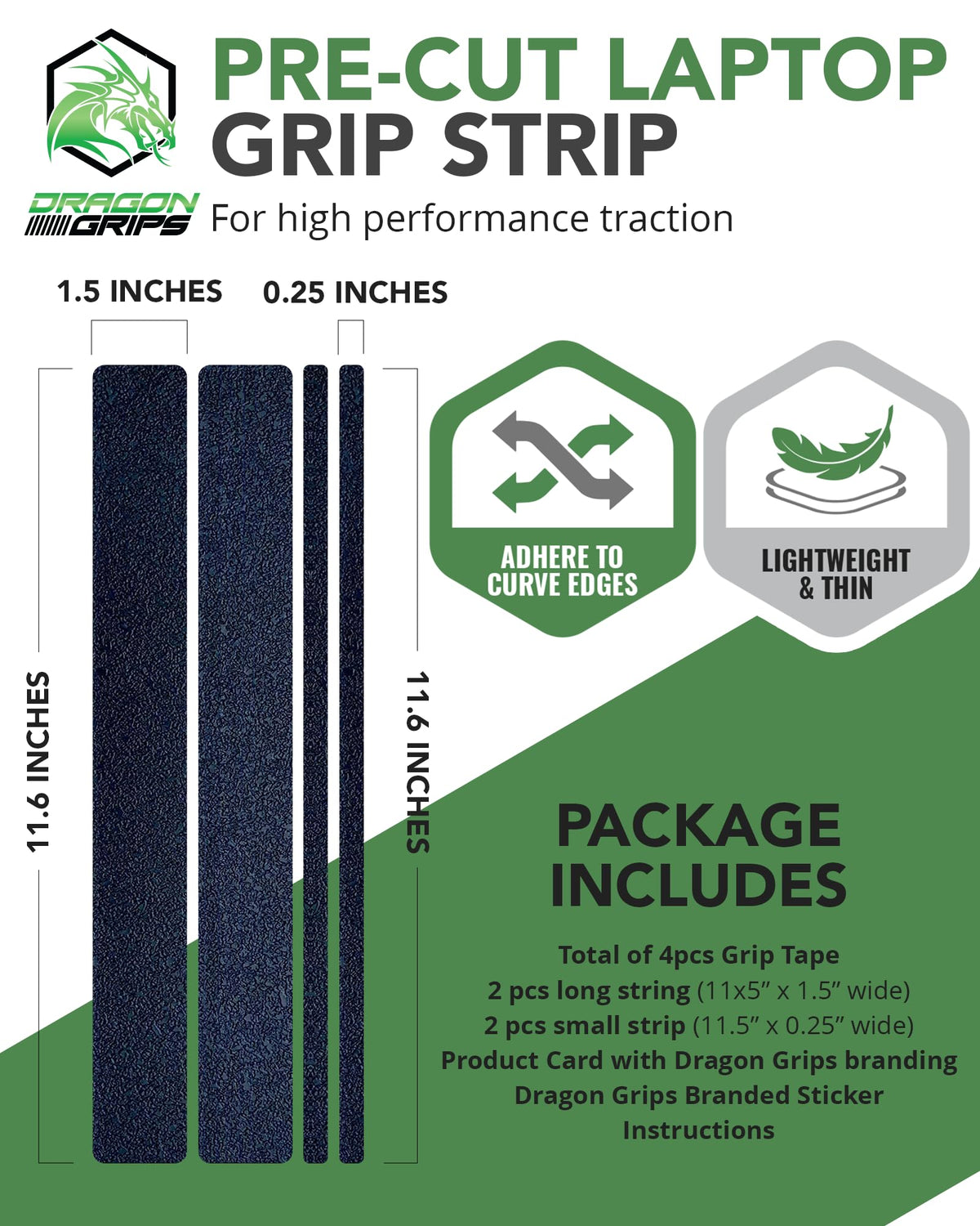 Dragon Grips waterproof material supports spills and cleaning without losing grip.