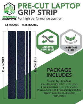 Dragon Grips waterproof material supports spills and cleaning without losing grip.