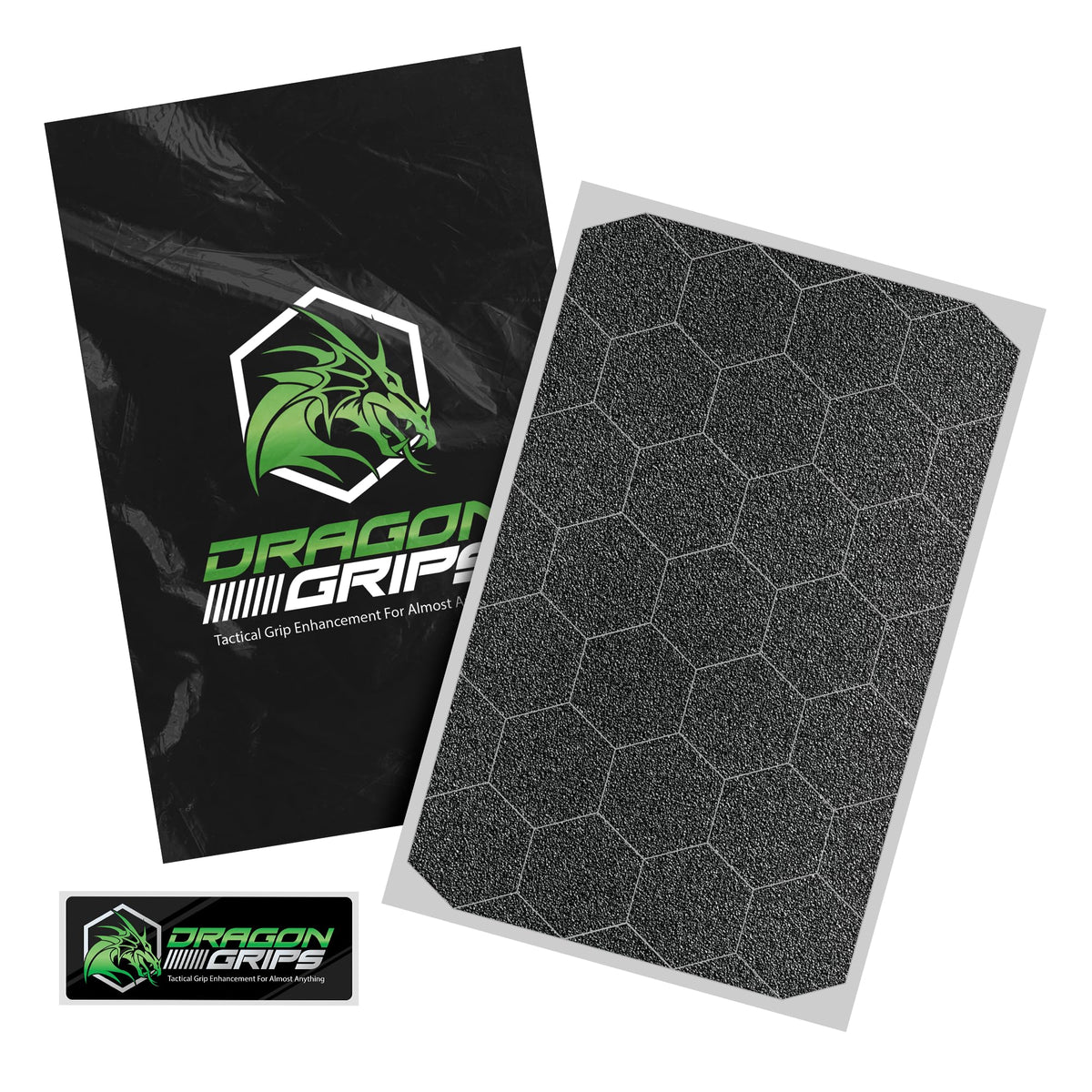 Dragon Grips 25-hex grip stickers provide secure traction on devices.