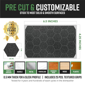 Dragon Grips 0.02 inch thin grip tape preserves sleek profiles.